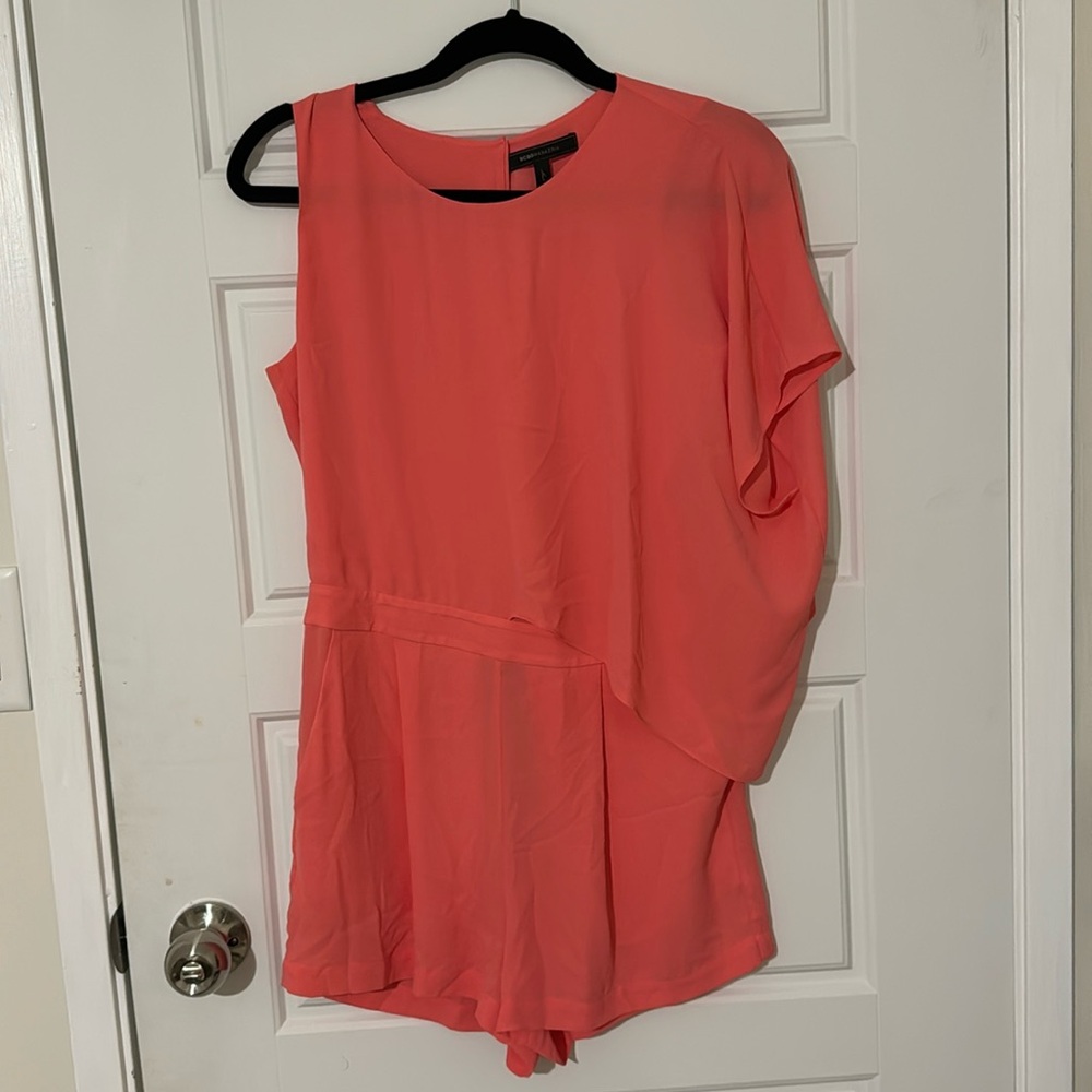 Bcbg maxazria romper on coral